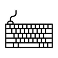 Keyboard Line Icon Design vector