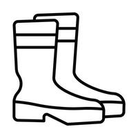 Boots Line Icon Design vector