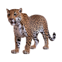 Jaguar leopard wildcat clipart isolated on transparent background png