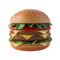 hamburgare mat burger isolerat på transparent bakgrund png