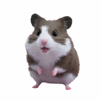 Cute hamster isolated on transparent background png