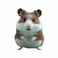 Cute hamster isolated on transparent background png