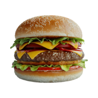 Hamburger Essen Burger isoliert auf transparent Hintergrund png