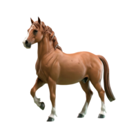 caballo semental realista ilustración aislado en transparente antecedentes png