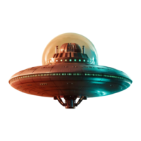 ufo buitenaards wezen futuristische ufo ruimteschip geïsoleerd Aan transparant achtergrond png