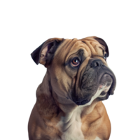 Bulldogge isoliert auf transparent Hintergrund png