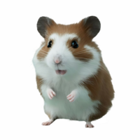 Cute hamster isolated on transparent background png