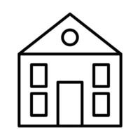 Dolls house Line Icon Design vector