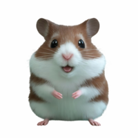 Cute hamster isolated on transparent background png