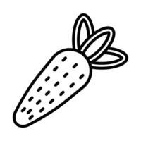 Carrot Line Icon Design vector