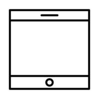 Tablet Line Icon Design vector