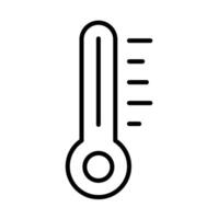 diseño de icono de línea de temperatura vector