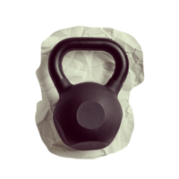 Fitness kettlebell cut out image png