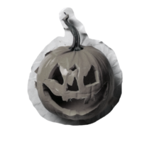 Monochrome vintage photo of halloween pumpkin cut out image png