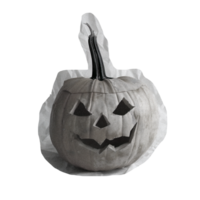 Monochrome vintage photo of halloween pumpkin cut out image png