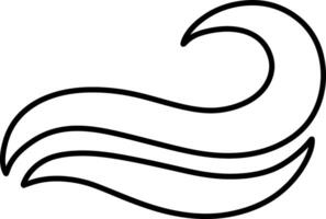 Doodle water wave clipartDoodle water wave clipart Hand drawn art Sketch vector