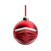 gegenereerd ai Kerstmis bollen Kerstmis ballen geïsoleerd Aan een transparant achtergrond png