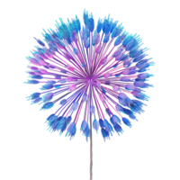 Generated AI Purple Dandelion icon isolated on a transparent background png