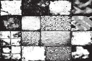 monochrome black grunge gritty destressed texture illustration for background texture vector