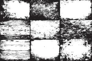 monochrome black grunge gritty destressed texture illustration for background texture vector