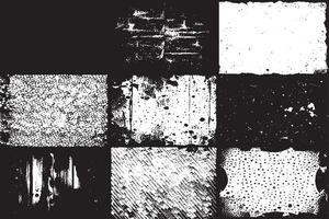 monochrome black grunge gritty destressed texture illustration for background texture vector