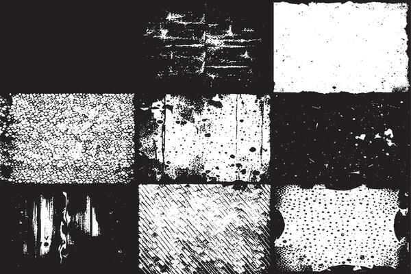 monochrome black grunge gritty destressed texture illustration for background texture