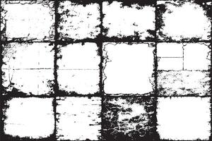monochrome black grunge gritty destressed texture illustration for background texture vector