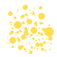 Yellow abstract splattered png