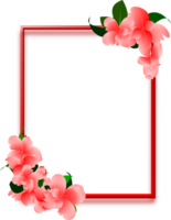 rosado flores arreglo marco png