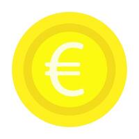 Currency exchanger, coin icon, euro, cryptocurrency, flat design, simple image, cartoon style. Money making concept. line icon for business and advertising vector