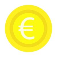 Currency exchanger, coin icon, euro, cryptocurrency, flat design, simple image, cartoon style. Money making concept. line icon for business and advertising vector