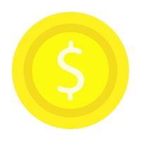 Currency exchange, coin icon, dollar, cryptocurrency, flat design, simple image, cartoon style. Money making concept. line icon for business and advertising vector