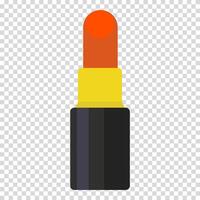Premium red lipstick, Korean cosmetics, beauty, flat design, simple image, cartoon style. The concept of taking care of your appearance. line icon for business and advertising vector