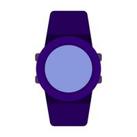 Wristwatch, smartwatch, wrist accessory, time tracking, punctuality, flat design, cool colors, simple image, cartoon style. line icon for business and advertising vector