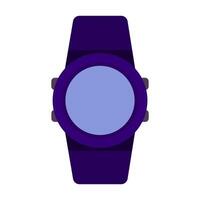 Wristwatch, smartwatch, wrist accessory, time tracking, punctuality, flat design, cool colors, simple image, cartoon style. line icon for business and advertising vector