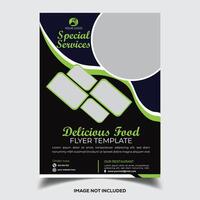 Unique Premium Food Flyer Template vector