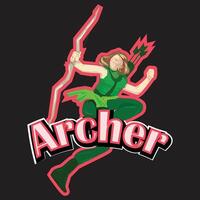 Archer eSport Team Mascot vector