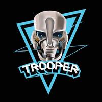 Trooper e-sport Sign T-shirt Graphics vector