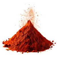3D Rendering of a Red Chili Powder on Transparent Background png