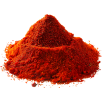 3d interpretazione di un' rosso chili polvere su trasparente sfondo png