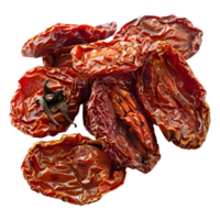 3D Rendering of a Dry Red Chili on Transparent Background png