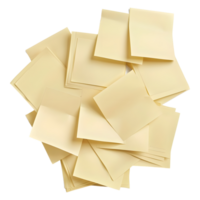 3D Rendering of a Colorful Sticky Notes on Transparent Background png