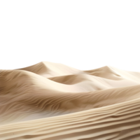 3d tolkning av en efterrätt med sand på transparent bakgrund png
