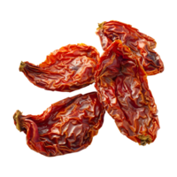 3D Rendering of a Dry Red Chili on Transparent Background png