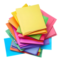 3D Rendering of a Colorful Sticky Notes on Transparent Background png