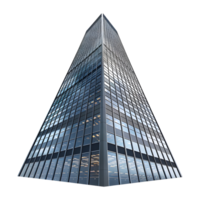 3D Rendering of a Big Skyscraper Building on Transparent Background png