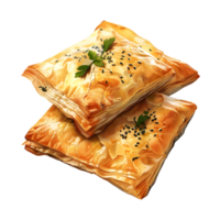 3D Rendering of a Veggie Spring Rolls on Transparent Background png