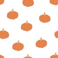 Seamless pattern with pumpkins. Colorful background for autumn design. Hand-drawn illustration. vector