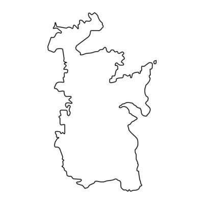 District 12 map, administrative division of Malta. illustration.