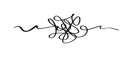 hand drawn of tangle scrawl sketch. Abstract scribble, illustration. vector